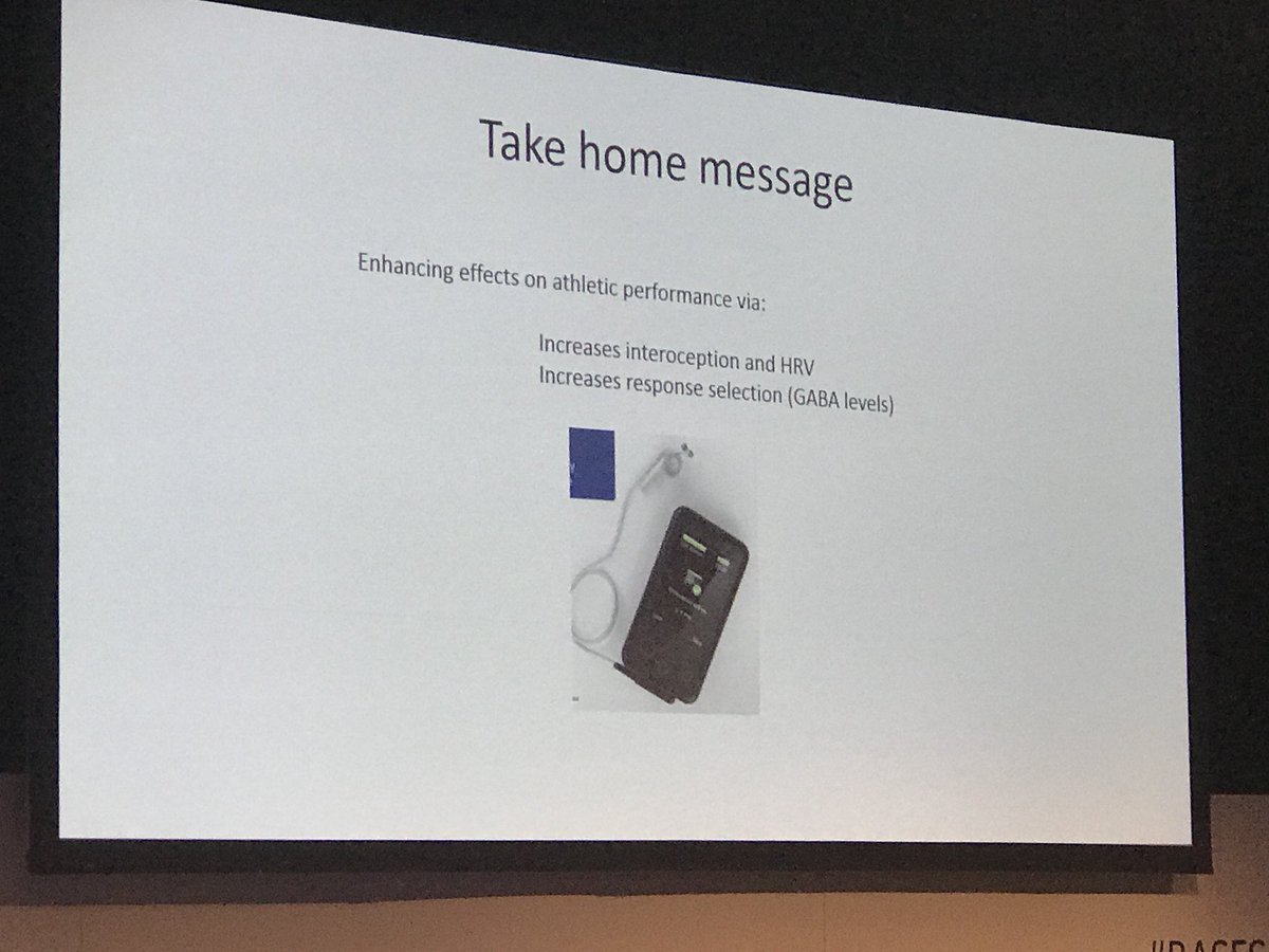 JSportsSci's tweet photo. Nice introduction to Heart Rate Variability (HRV) from @LorenzaColzato at the @basesuk conference. - Higher HRV = healthier - Improve athletic performance by increasing interception & HRV and increase response selection (GABA levels) #BASESFEPSAC2017 https://t.co/XvKig6yPZv