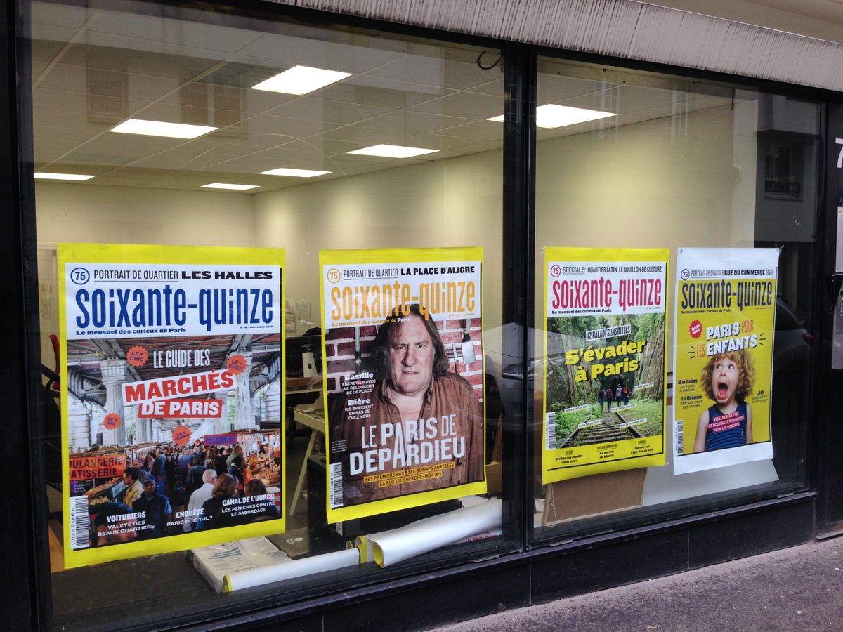 Soixante-Quinze n'est pas dans les kiosques comme prévu ce matin. Le mensuel cesse de paraître bit.ly/2j1mwch