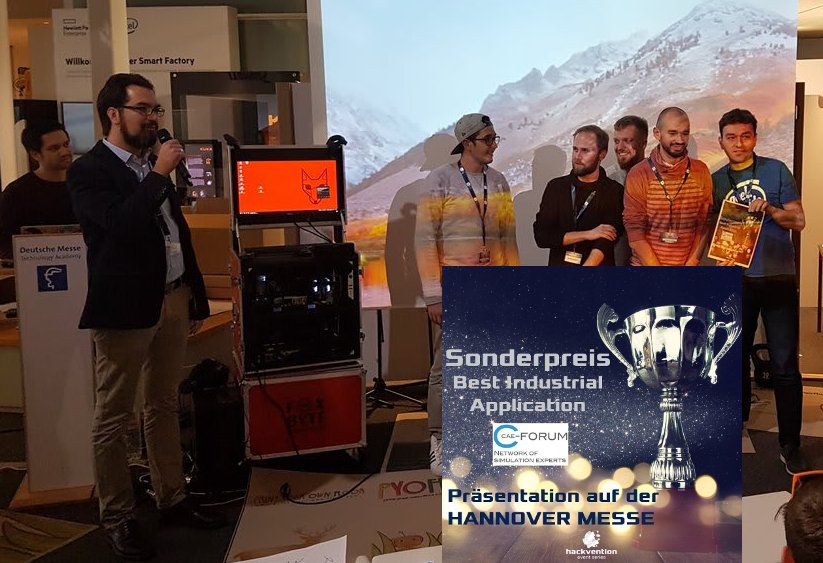 caeForum's tweet photo. #caeforum präsentiert @ #HannoverMesse die #DigitaleZukunft #AR Industrie #Hackvention... https://t.co/cW6ixEP1CX https://t.co/eOMR5rQiRd