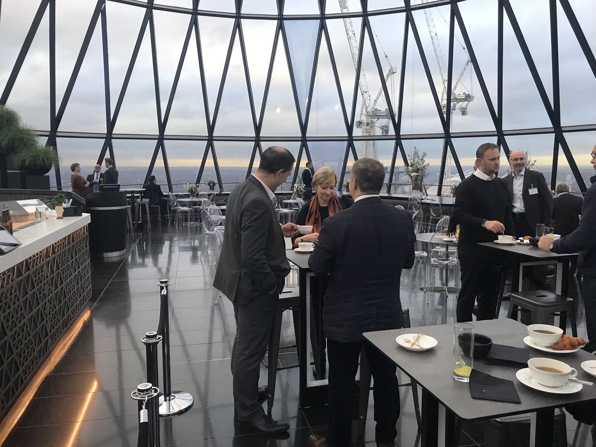 Breakfast with a view this morning at CATS CPD Day. #TheGherkin