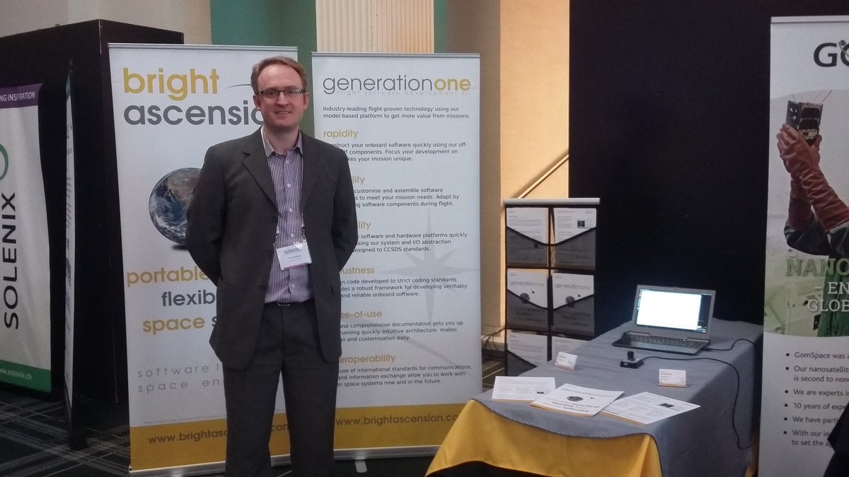 PeterMendham's tweet photo. Finally arrived at the European CubeSat Symposium; come and say hello and get a demo of our software in action! #ECS17 https://t.co/iJbT7Uda4d