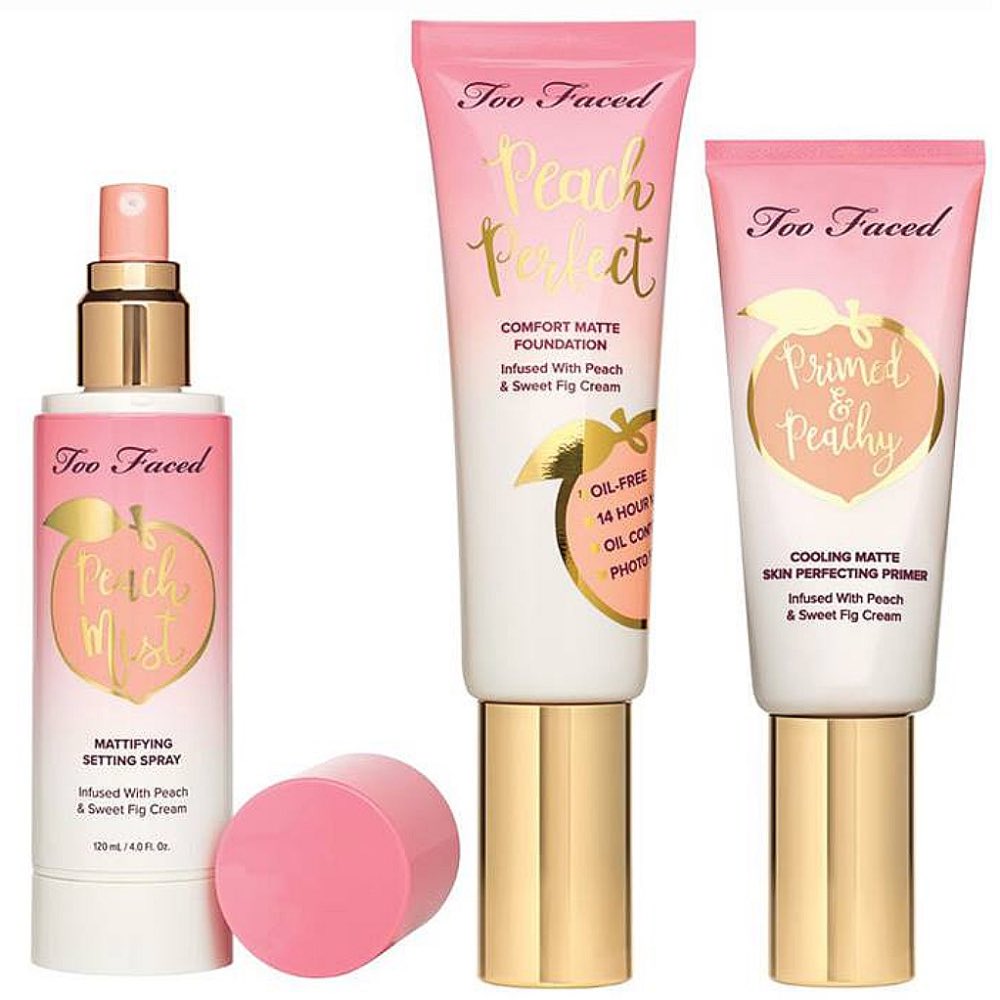 BeautyLivee's tweet photo. Après les palettes de fard à paupières senteur chocolat, @TooFaced  a présenté hier soir lors d’une soirée presse le nouveau fond de teint, la base, et le spray fixateur senteur pêche effet mattifiant ! 🍑 Du coup ont est pressées de les tester ! #TooFaced #Peach  #MakeupAddict https://t.co/CHuObEQM6w