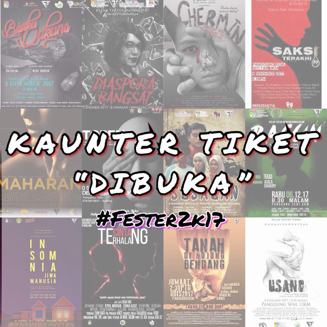 teaterrimbaukm's tweet photo. Kaunter tiket telah dibuka di Pusanika, UKM (Aras 2) 🎭 cepat, dapatkan tiket anda sekarang sebelum terlambat! https://t.co/yPp1hyCKKl