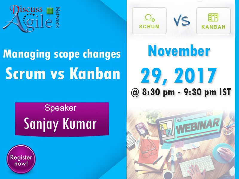 oGuild4u's tweet photo. Join @AgilityDelivers live tonight at 8.30 PM IST! https://t.co/StGrproG87 #DiscussAgile #webinar #scrum #kanban https://t.co/FNHs1kxmkZ
