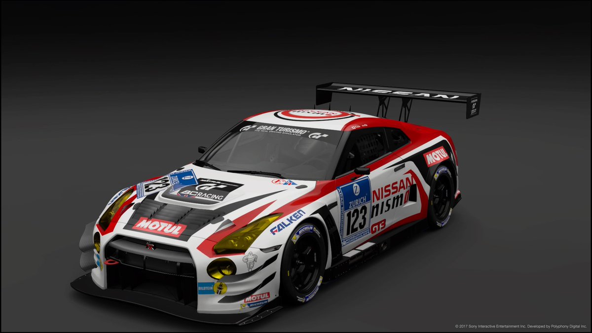 TakMfk's tweet photo. グランツーリスモスポーツ　GT-R nismo gt3 nur 24hモデル作ってみたよ��� https://t.co/qnNp6UGsCn