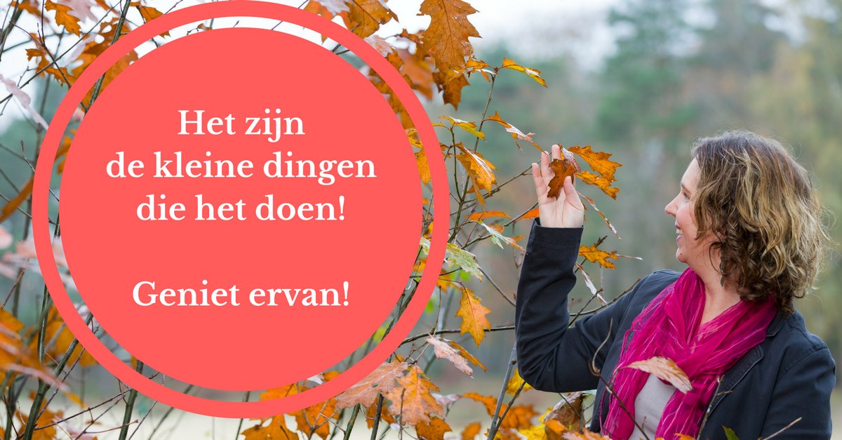 Als het gaat om geluk en plezier kijken we vaak vooral naar grote dingen, terwijl het vaak juist de kleine dingen zijn die zorgen voor het geluksgevoel; een complimentje of een behaald doel. Leer weer genieten van de kleine dingen en vergroot je geluksgevoel!

#geluk #stress