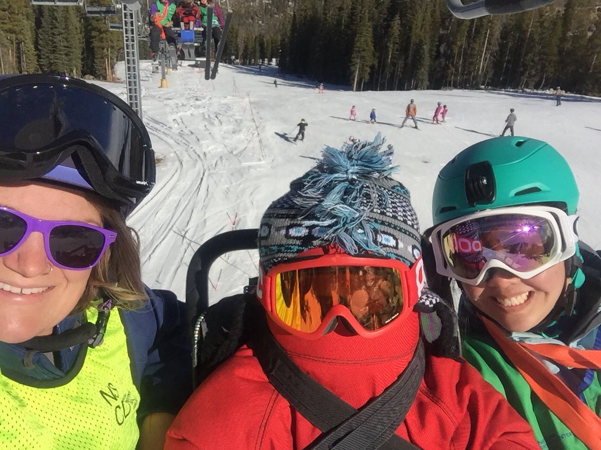 StephTowMD's tweet photo. Learned how to tether a #SitSki with 200 lbs of weight with our dummy down the mountain this weekend! Getting the hang of this and so much fun! @NSCD #AdaptiveSports #WinterPark #SkiStrong @ChildrensColo #ARCHprogram https://t.co/oe6qgBQ4mz