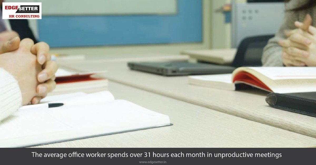 Edgesetter_cons's tweet photo. Imagine ten of your employees spending 31 hours each month in unproductive meetings!
Engaging with us will help you improve your organization's productivity
https://t.co/JJKxE6SLlY
#Edgesetter #WednesdayWisdom https://t.co/75YORmehBu