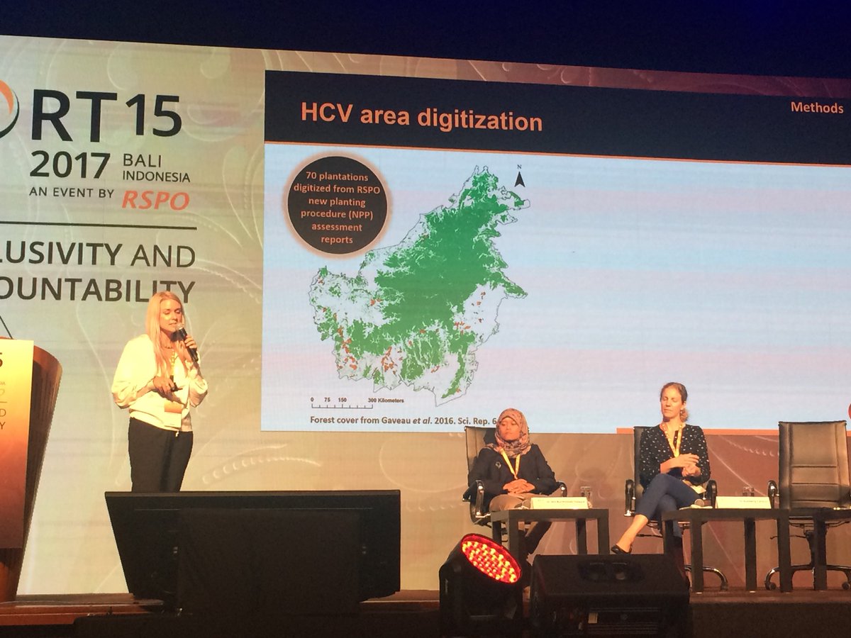 Roundtable on Sustainable Palm Oil (@rspotweets) on Twitter photo Interesting researching being presented by <a href="/sascriven/">Sarah Scriven</a> looking at #HCV areas digitisation From RSPO NPP asesssment reports #RT15 Interesting researching being presented by <a href="/sascriven/">Sarah Scriven</a> looking at #HCV areas digitisation From RSPO NPP asesssment reports #RT15