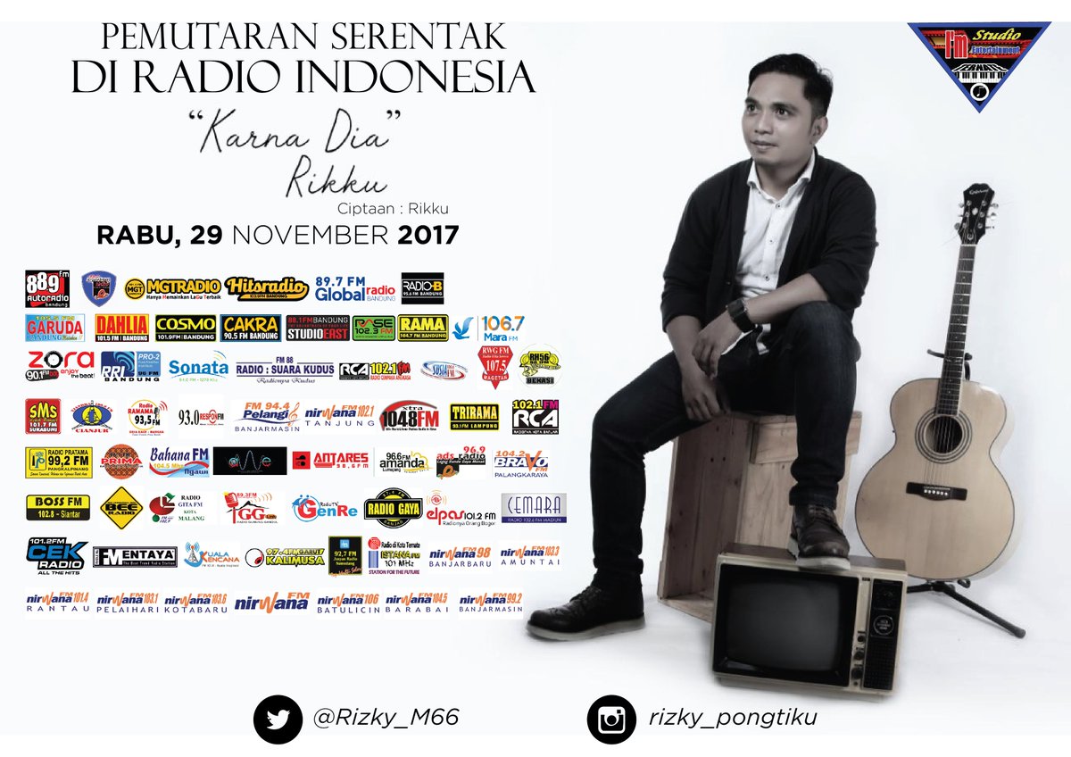 Radio_XtraFM's tweet photo. Play #PEMUTARANSERENTAKRIKKU @Rizky_M66 – Karna Dia #KarnaDiaRikku staytuned @XtraFM_Rimo #Xtrarelaxtime https://t.co/31p5BvUakN