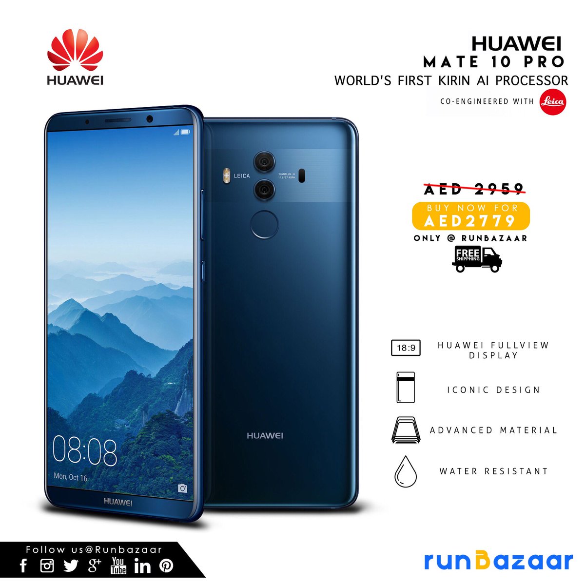 RunBazaar's tweet photo. Run Bazaar Special Deal on HUAWEI MATE 10 Pro
.
.
.
.
.
.
.
.
.
.
#run #runbazaar #onlineshopping #online #shopping #ecommerce #buyingonline #electronics #mobilephones #phoneaccessories #accessories #huawei #huaweimate #huawei10pro ##style #mobile #cellphone #uae #dubai https://t.co/ox3vKHWkDt