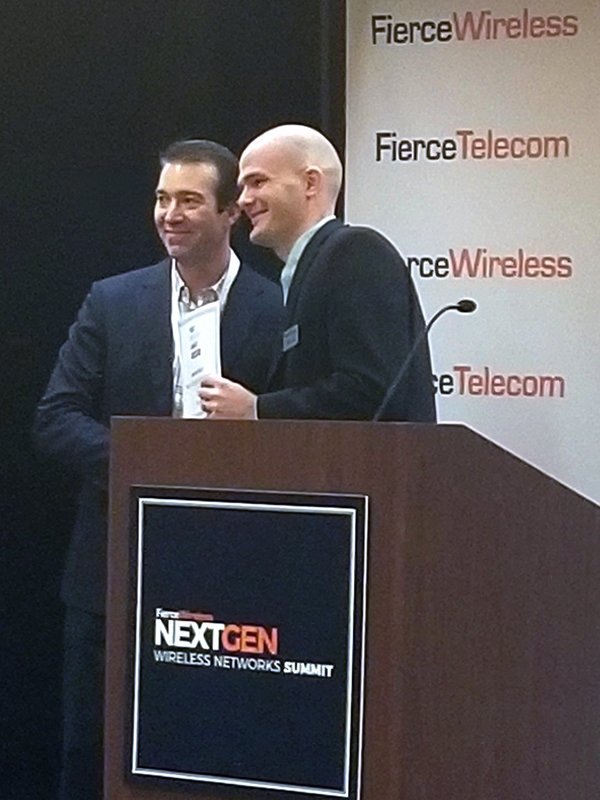 TUPLinc's tweet photo. Tupl CTO, Pablo Tapia, receiving Network Testing and Measurement award tonight for Network Advisor at #FWNEXTGEN17 https://t.co/igmlYKSTNP