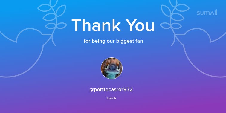 Our biggest fans this week: @porttecasro1972. Thank you! via sumall.com/thankyou?utm_s…