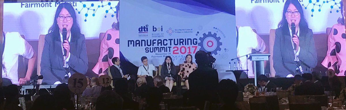 PHILEXPORTMNL's tweet photo. DTI to collaborate more with CHED, TESDA, DEPED, DOF, DOLE, LGUs towards achieving industrial revolution. #ManufacturingSummit2017 https://t.co/aW90IdMmcH