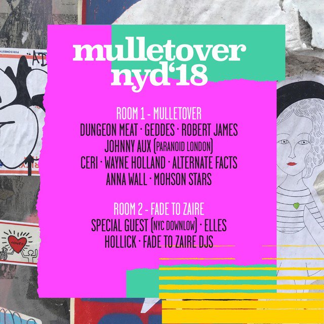 mulletover's tweet photo. Looking forward to New Year’s including a special guest from NYC Downlow 😊 tickets https://t.co/BV2YTkmqMR #mulletover #housemusic @dungeonmeat @oldwalkingman @robertjamesmusic @holland2639 @mohsonstars @fadetozaire @chriscurran @cerimusic @dexterkane @djannawall https://t.co/W6ct7j4wLp