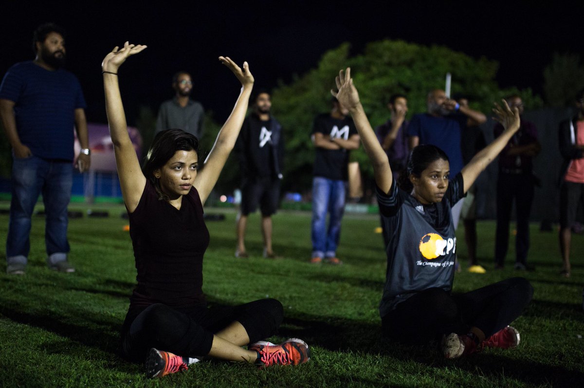 Moooshan's tweet photo. #TWIT8AL teams attending the #FitnessBootcamp by @trainwithkai 
A bootcamp that lives up to the hype to create lifestyle and fitness habits. 

Album - 1 

📸 @AbdullaAbeedh https://t.co/5323TCWJDu