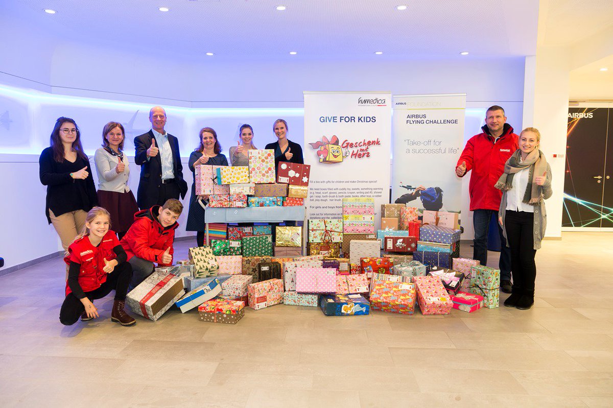 Our #GiveForKids campaign is off to a great start this year again! Our colleagues from #Munich have gathered over 70 boxes of gifts, let's keep it going! 😃🎁