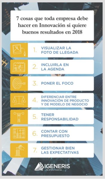 #Infografia Las 7 claves para la innovación empresarial en el 2018 según <a href="/Igeneris/">Igeneris</a>  blog.segurostv.es/infografia-las… #seguros