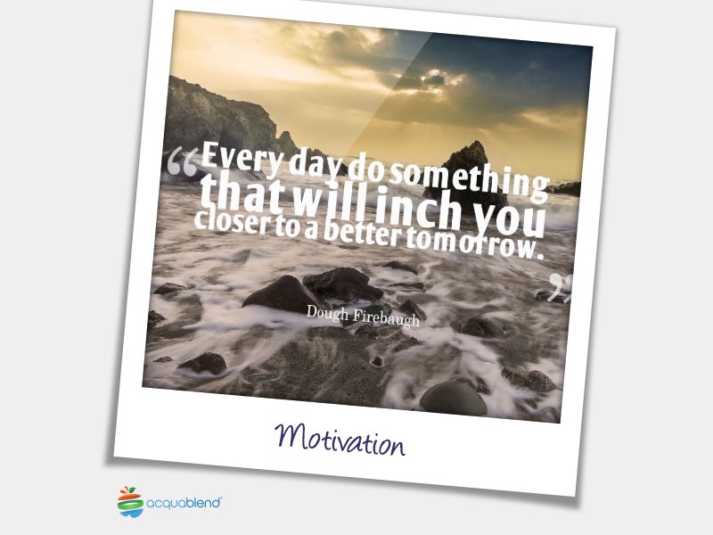 acquablend's tweet photo. Everyday to something that will inch you closer to a better tomorrow #acquablend #health #fitness #gym #diet #love #EatDrinkfest #IHSC https://t.co/xjo7PNC8SN