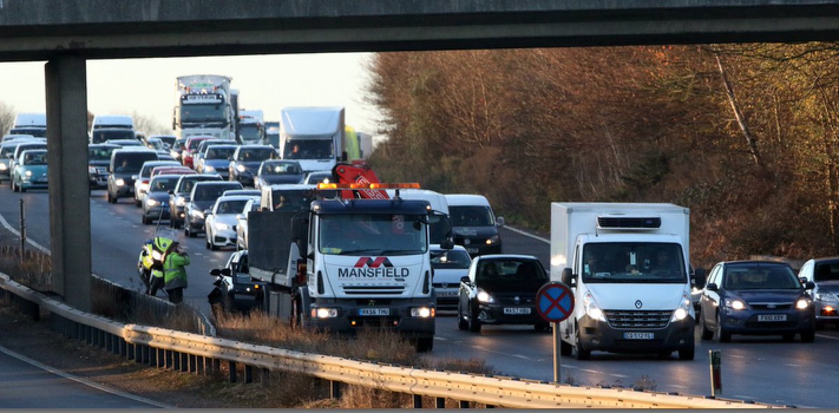 uknip247's tweet photo. Four Vehicle Collision on A3 Northbound Exit Slip of Ripley Services @SurreyRoadCops dealing with incident @MansfieldGroup on Scene Recovery in Progress  @getsurrey Non Serious  Very Slow Past the scene https://t.co/4PgO1FFFWa