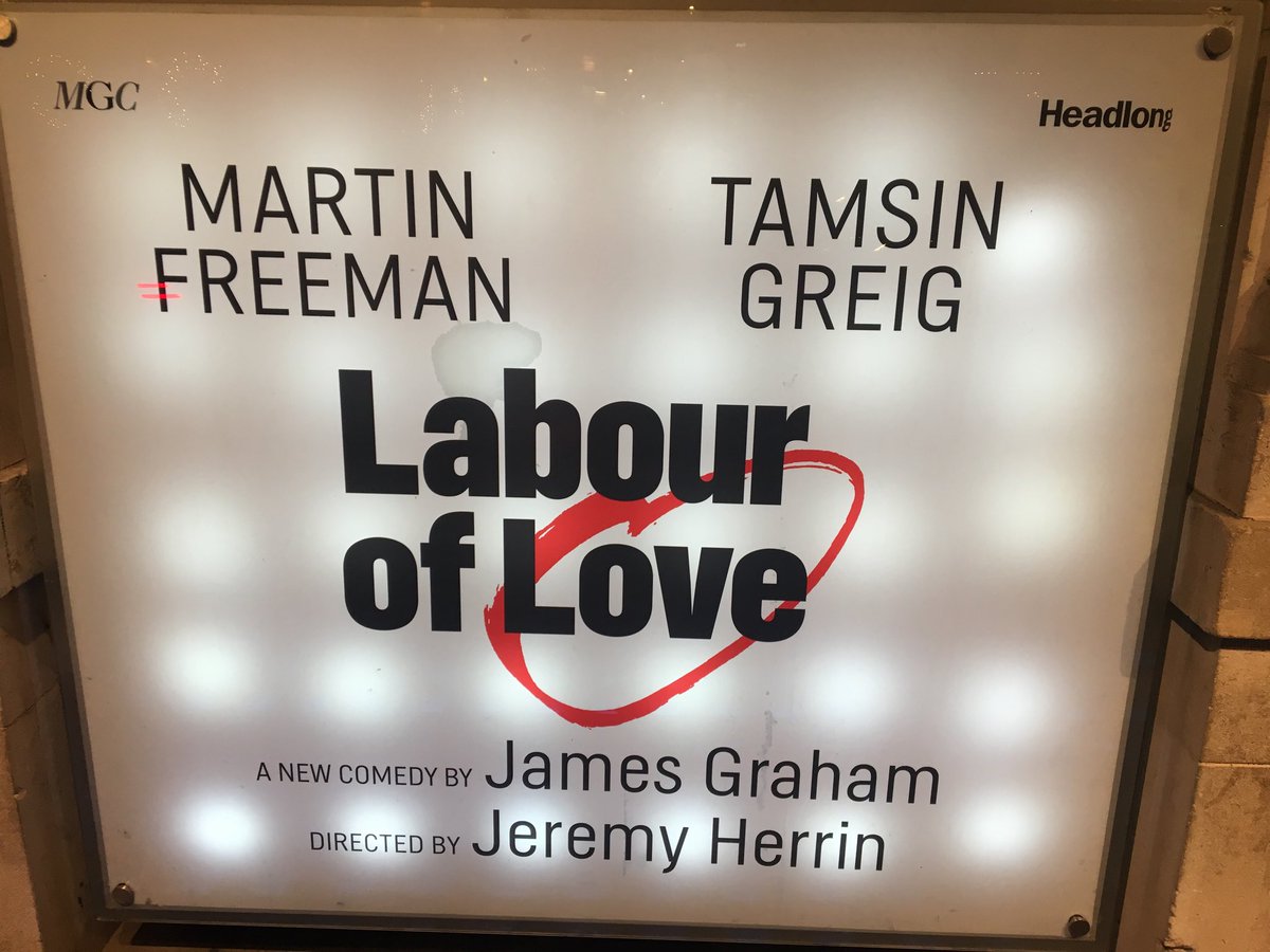 Wonderfully written <a href="/mrJamesGraham/">James Graham</a> and perfect performances! #LabourOfLoveThePlay <a href="/MichaelGrandage/">MichaelGrandageCo</a> #TamsinGrieg #MartinFreeman ⭐️⭐️⭐️⭐️⭐️