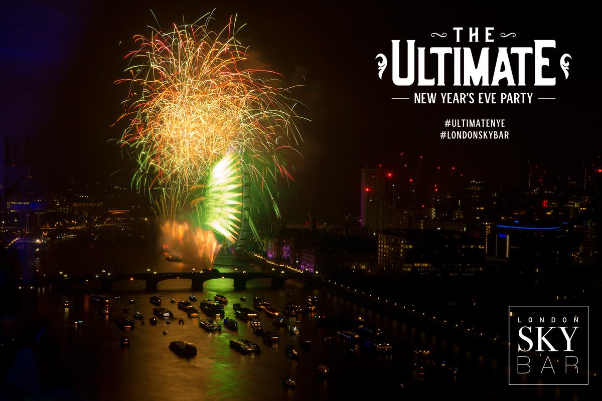With the best view of the London Eye fireworks, why would you want to celebrate anywhere else this NYE?! three incredible venues, VIP tickets and tables and complimentary food and drink - grab your tickets today! londonskybar.com
#NYE #NYELONDON #NewYearsEve #LondonSkyBar