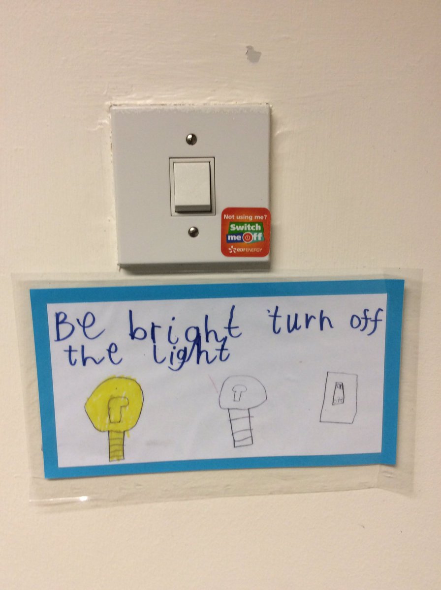 strettonsugwas's tweet photo. Saving electricity around the school @strettonsugwas #eco #sof2017 Switch Off Fortnight https://t.co/m2y9U5DVIM