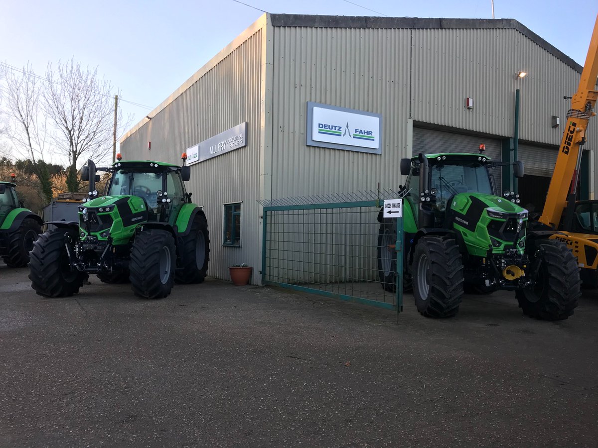 M J Fry Open day today at their Woodsford depot 9:00 until 14:00 celebrating 30 years in business. Come along and see the range of Deutz Fahr tractors. Refreshments available.