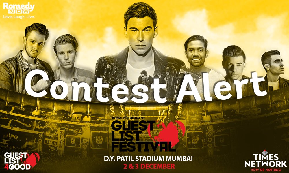 RomedyNow's tweet photo. #ContestAlert Win passes for the #GuestListForGood festival by tagging 3 friends who would want to be a part of this noble journey with @HARDWELL by contributing to the https://t.co/oNMxIsLDTh moments of 100,000 kids. https://t.co/lvAyPF5rzZ