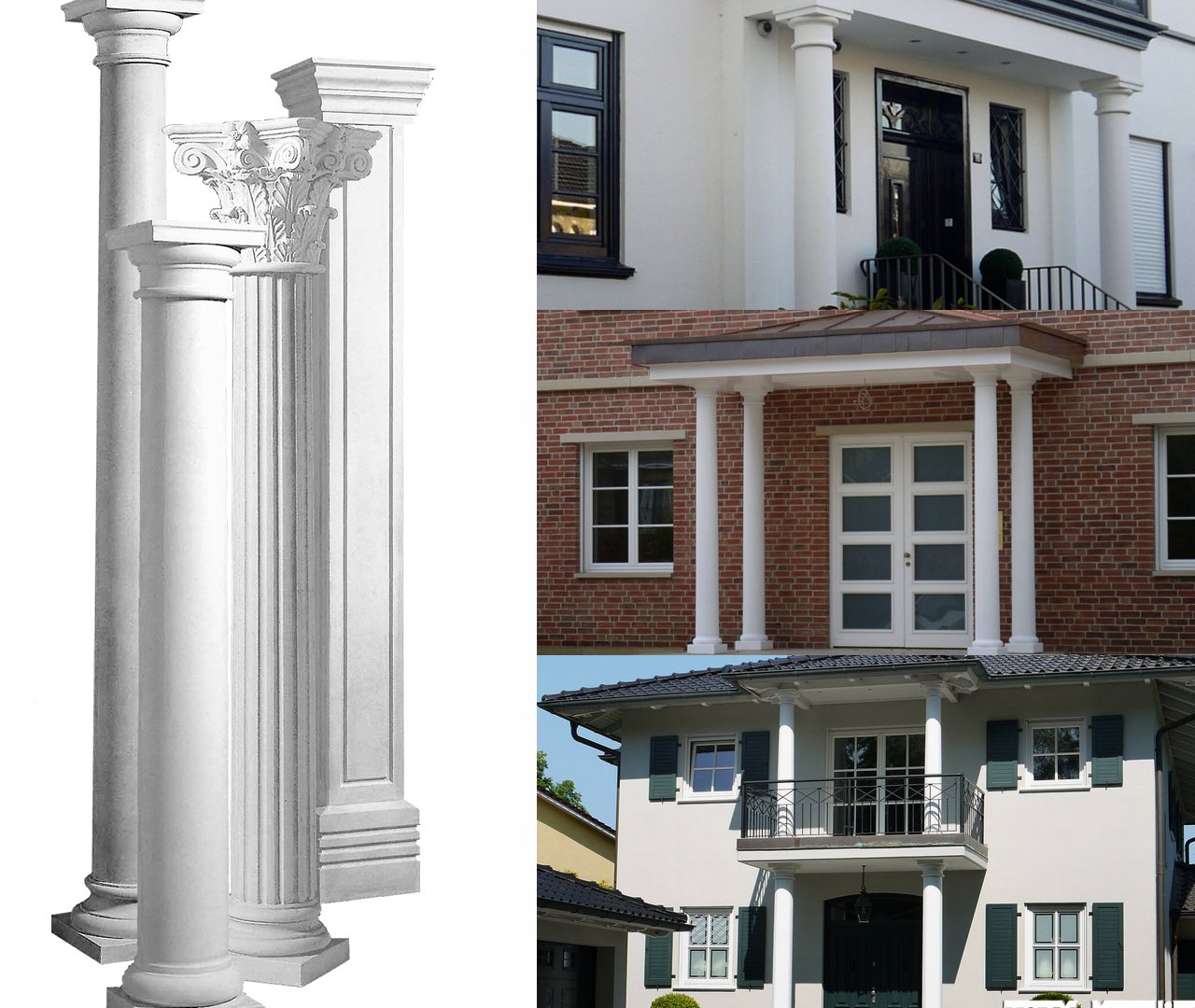 Säulen, Betonsäulen, Vordach Säulen
