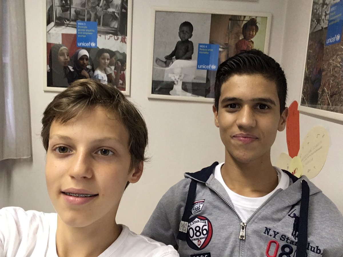 UNICEFsi's tweet photo. Rap, friziranje in motorji. 😎 O hobijih razmišljata 14-letni Lovro in 15-letni Waleed: https://t.co/jXaFVL5FG7 #write2unite https://t.co/NG1GFPX9uo