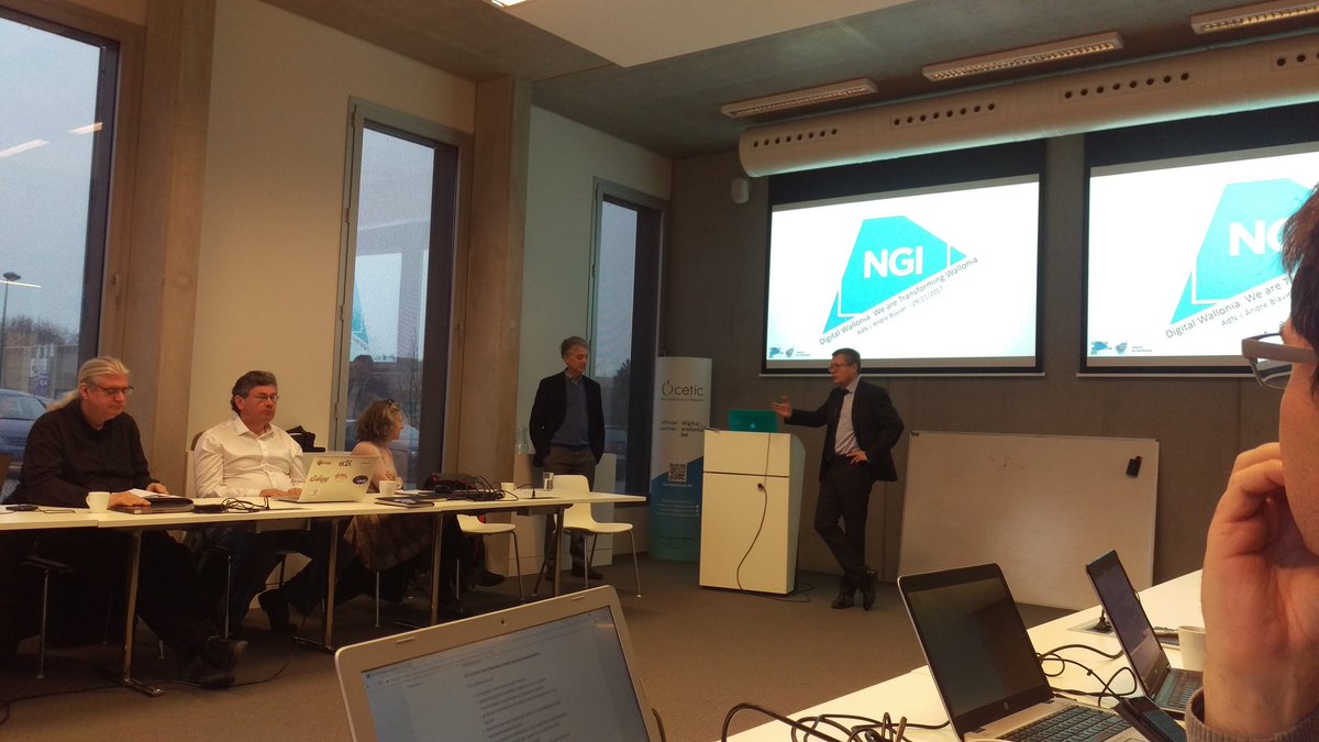 Today: Ongoing NGI (Next Generation Internet Initiative: <a href="/NGI4eu/">NGI4eu</a>) workshop at <a href="/CETIC_be/">CETIC_be</a>