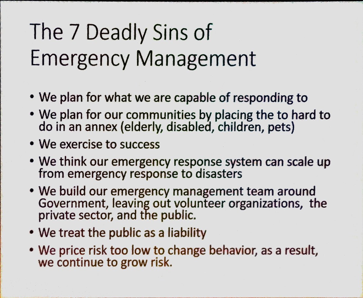 MFallstrom's tweet photo. Jätteintressant föredrag av Craig Fugate,  tidigare chef för Federal Emergency Management Agency som ansvarar för den nationella krishanteringen i USA. https://t.co/UNIn5HLGNk