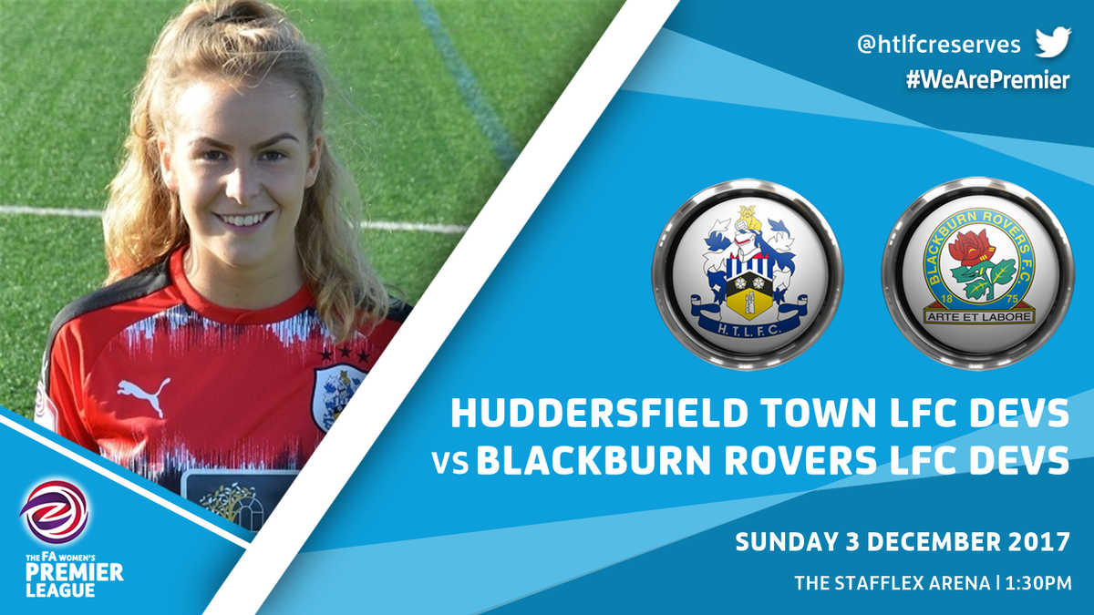 Sunday 3rd December <a href="/htlfcreserves/">HTLFC Reserves</a> entertain @RoversLadies Development team <a href="/StafflexArena/">The Stafflex Arena</a> HD8 0WA, 1.30pm kick off @OfficialHTSA @htafcslo @FA_WPL #WeArePremier
