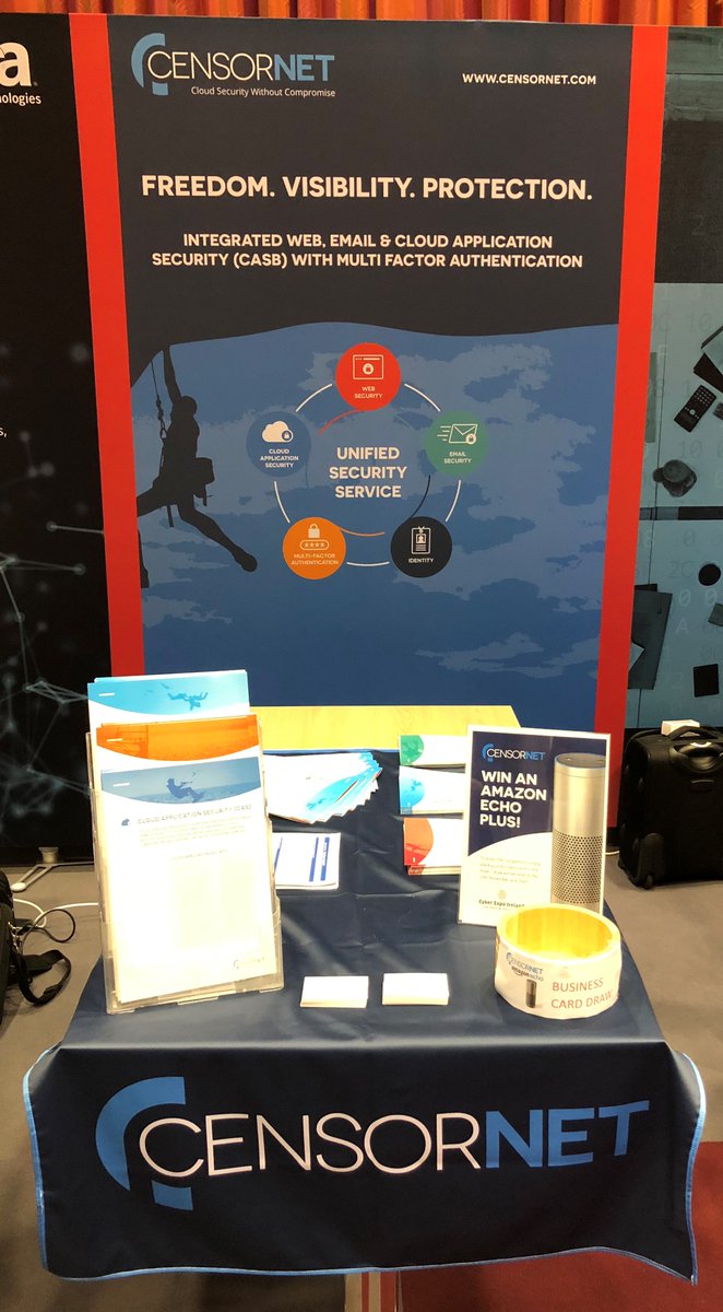 Doors are open at #CyberExpoIreland. Come down and meet with the CensorNet team to discuss #shadowdata. Enter our competition to #WIN an Amazon Echo Plus! hubs.ly/H09jw1g0