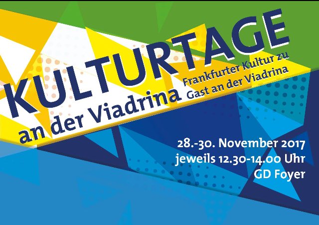 #Heute sind wir bei den #Kulturtagen an der <a href="/viadrina/">Europa-Universität Viadrina</a> mit #PoetrySlammer #JulianHeun und #Tickets für den nächsten #BestofPoetrySlam am 13. Januar! Kommt vorbei ab 12:30 Uhr!