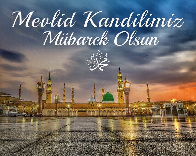 Ya Resulallah! Senin kutlu ismin ve getirdiğin nur doğudan batıya her yere ulaştı, her yeri zaptetti bu gün. Devir Senin devrin, zaman Senin zamanın. Çağa hâkim olan Sensin. Dünyayı elinde tutan Sensin. İnsanlığı ayakta tutan Sensin #HayırlıKandiller