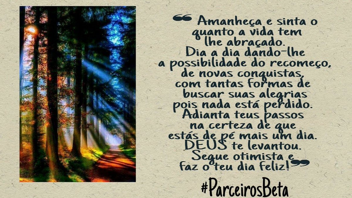 De tudo,um todo é permitido! O necessário para viver melhor ainda!
Fomos criados do amor para o amor!
#ParceirosBeta@ParceirosBeta