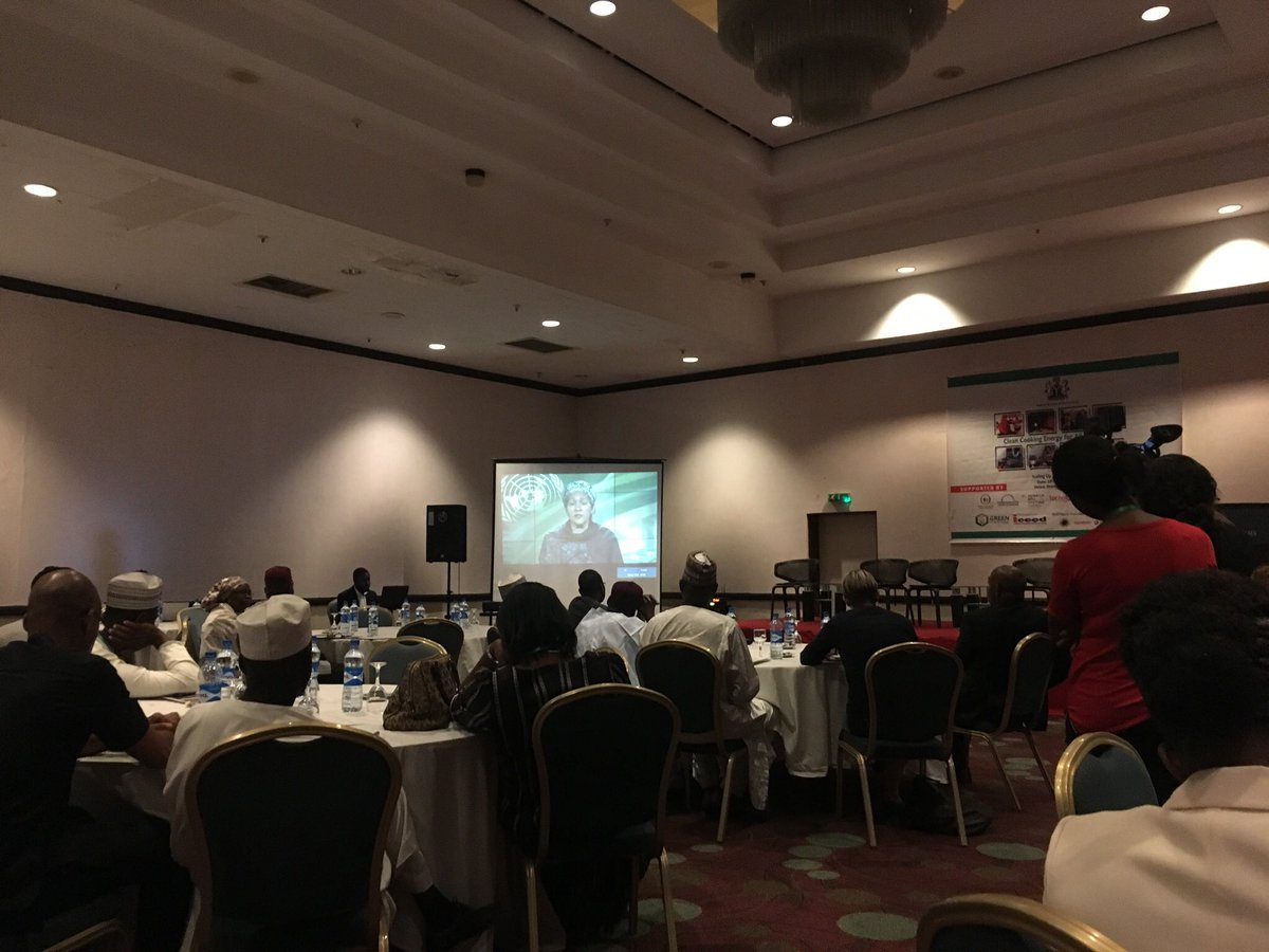 estherclimate's tweet photo. Yesterday, UNDSG @AminaJMohammed spoke via video as stakeholders gathered to discuss clean cooking in Nigeria, a cause she championed passionately. | clean cooking means more time, better health and safety for women she said #CleancookingNG https://t.co/Gi3QqtfsSM