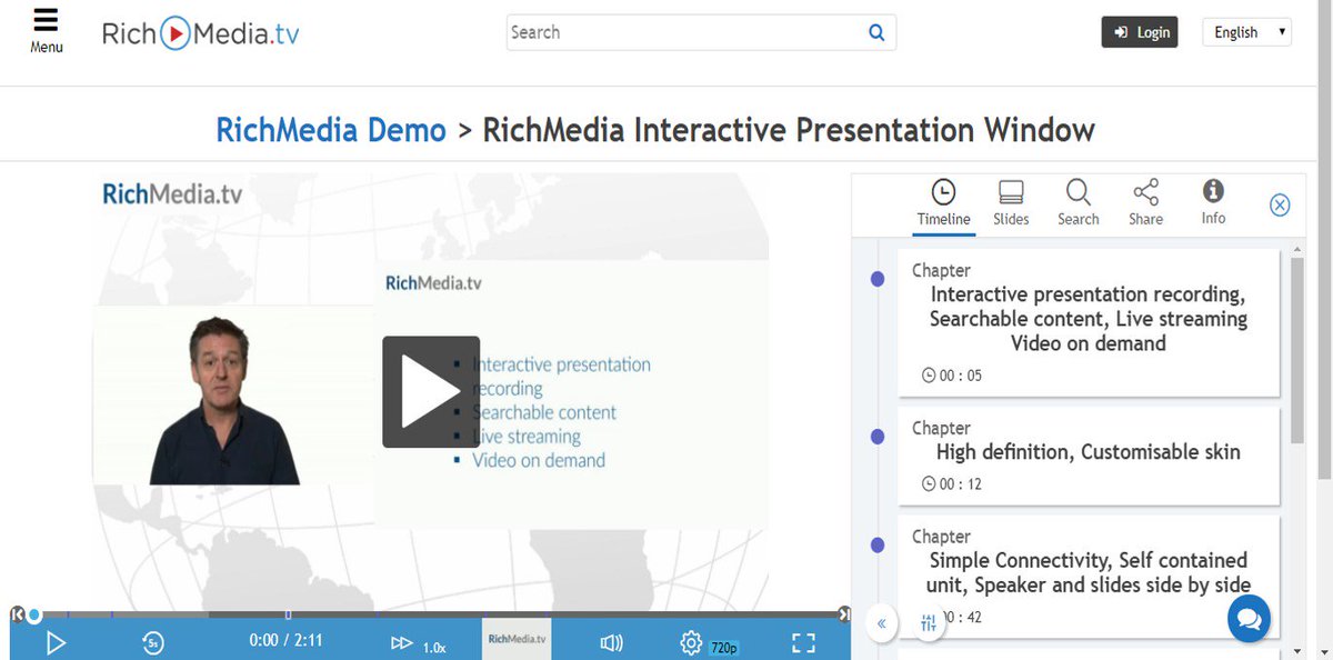 Never miss a conference! <a href="/RichMediaTV/">RichMedia.tv</a> captures your presentations live with audio from your presenter &amp; makes them available as a unique URL #ConferenceRecording #EventInABox #PresentationRecording