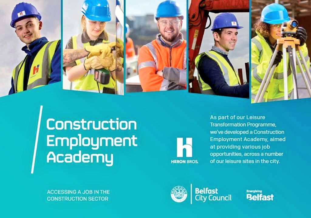 HeronBros's tweet photo. We are in Belfast this morning at our #JobsRoadshow @skainos with @belfastcc @lemisplus Find out more: https://t.co/1YjO4wHSRD #jobs #careers #employmentacademy #construction #belfastjobs @quinns_piling #dowdsgroup #walterwatson https://t.co/nsFMZvH0Pp