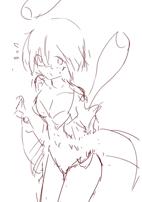 いろいろ雑(;・∀・)・・
#このタグを見た人はラフ画とその完成絵を見せる 