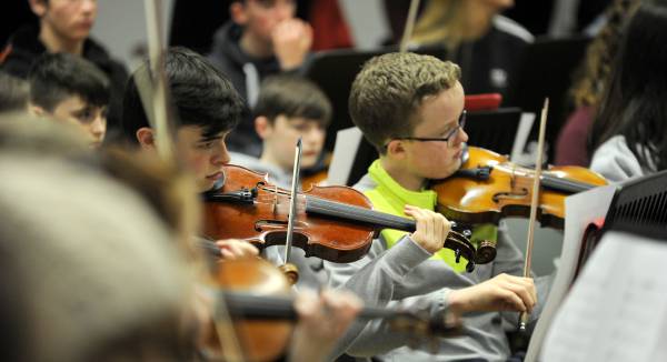echolivecork's tweet photo. Cork Youth Orchestra in final preparations for Christmas concert https://t.co/Qd9KkOutW5 https://t.co/VNxVxL53AU