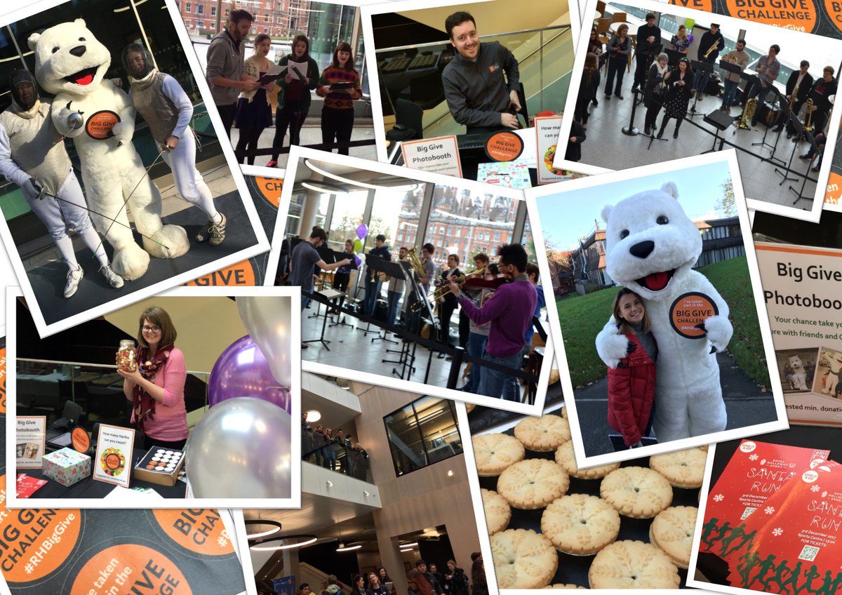 RHBNCalumni's tweet photo. The @BigGive #ChristmasChallenge17 @RoyalHolloway Launch Festival was a great success! Thank you to everyone who came along and took part. Remember, make a gift at https://t.co/XdfvIdjrN5 to have your donation DOUBLED until midday on 5 December #RHBigGive https://t.co/WaidHvyMxl
