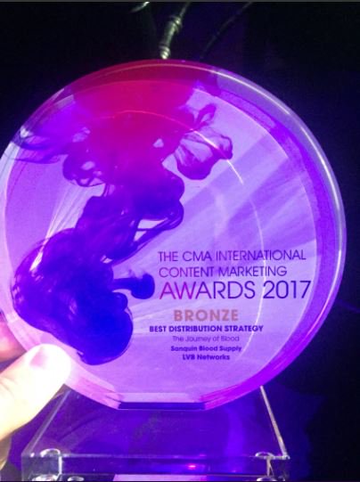 LVB_nl's tweet photo. We won! 🏆Een bronzen award voor Best Distribution Strategy met @sanquin! Check hier de case: https://t.co/nNaU5ZUXnT #PR #ContentMarketingAwards #contentdistribution #award #socialmedia #wijgaanfeesten https://t.co/cjPbFCZtqA