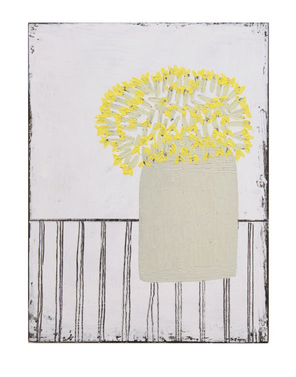 Gallery57art's tweet photo. Paul Fry - Cornish cowslips, Stone jar, oil and graphite, 15x20cms @PaulFryArt #contemporaryartist #smallstilllifepainting #primroseyellow #collectart #addtoyourartcollection #buyartyoulove @Gallery57art #wintercollection https://t.co/8KprJmUnuu