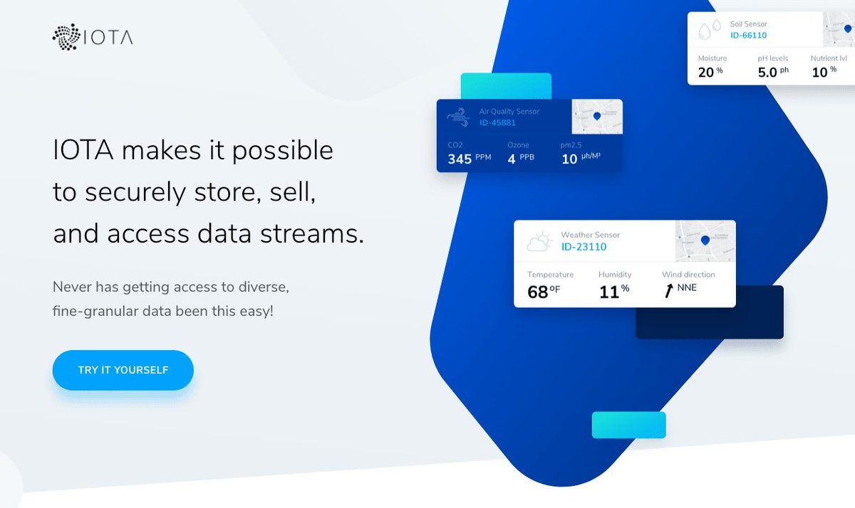 IotDesperados's tweet photo. IOTA launches IoT data marketplace, envisions devices autonomously buying and trading information https://t.co/k6RRysdAQI #IoT #IIoT #IOTA #AutonomousDevices https://t.co/kB7kI8qvYO