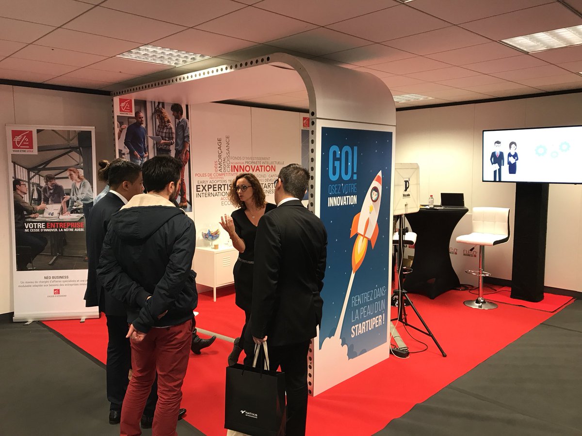 ITCaisseEpargne's tweet photo. Superbe #commercialweek de la @CE_CEPAC qui a lieu cette année sur à #Aix! On peut y découvrir le nouveau concept d’#AgenceCollaborative 🆒👍 #Digital https://t.co/FTDqk25cKX