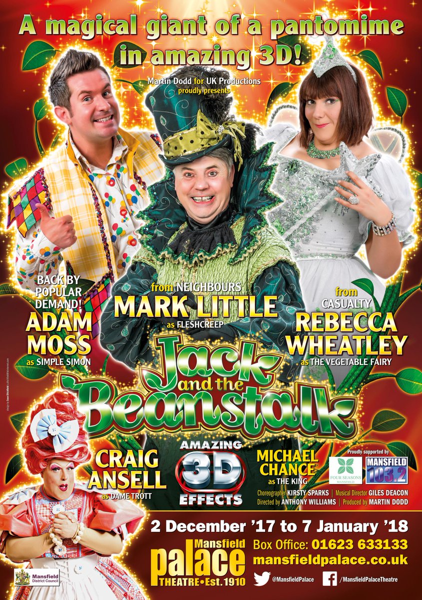 MansfieldPalace's tweet photo. @ChrisMoyles @RadioX there's a great #panto cast here in #Mansfield this year if you want to organise something with us &amp; @themarklittle @beckawheatley @adammosscomedy @BradJudge @ansell1972 @clare_maynard @mchance1957 @harryc_m @HarryLydon @georgestrick @anthonyw_ksa @UKP_Ltd https://t.co/7xeQJ1zs76