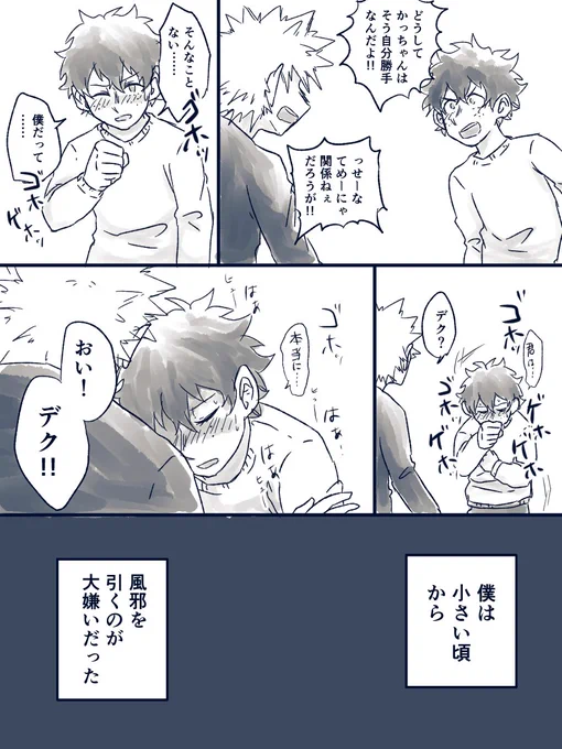 リクエスト箱より

「デクが風邪をひく勝デク」 